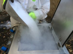 fumée glace carbonique cryogénique sèche carboglace